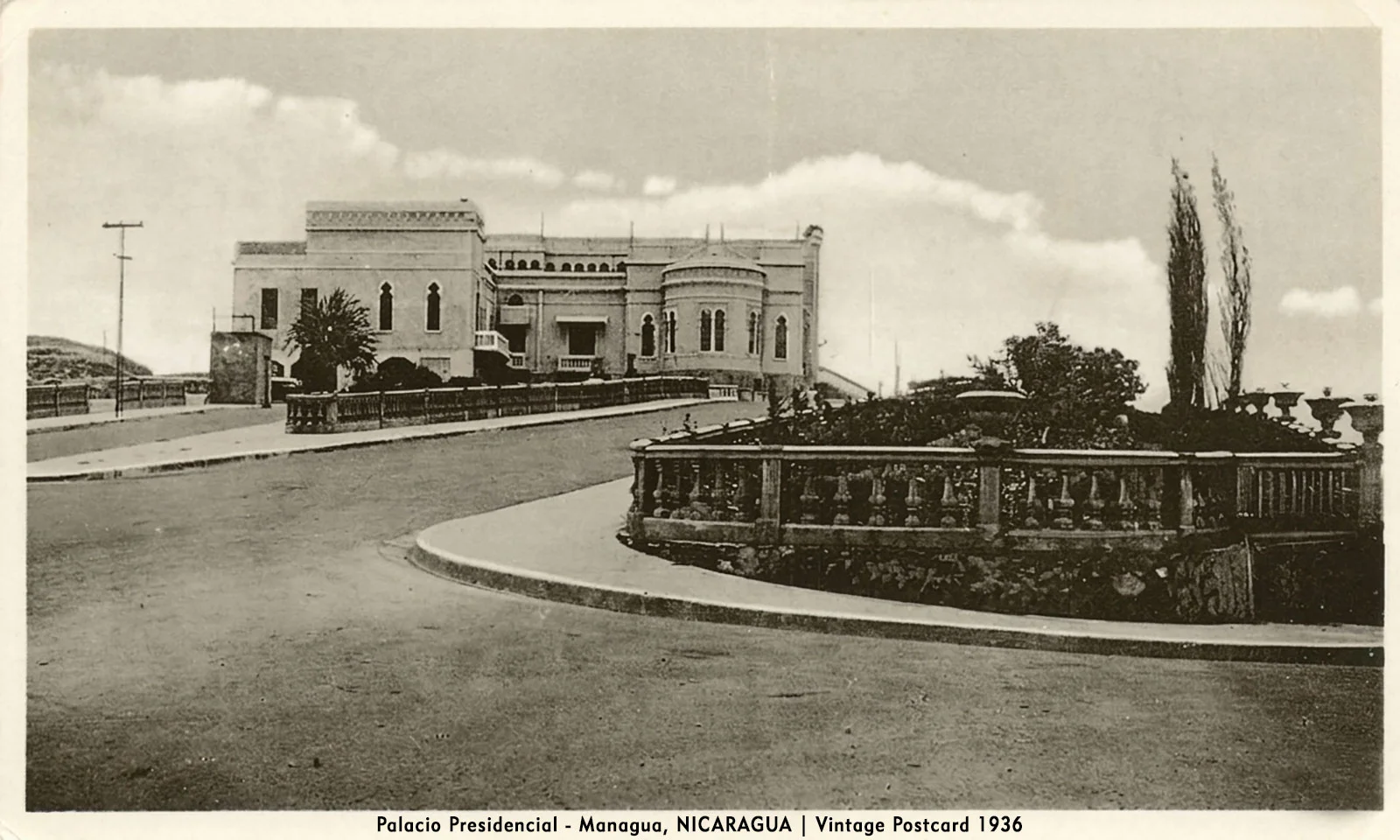 Palacio Presidencial - Managua, NICARAGUA | Vintage Postcard 1936